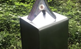 Custom Made Outdoor Sculpture Stands Plus Sculpture      SOLD